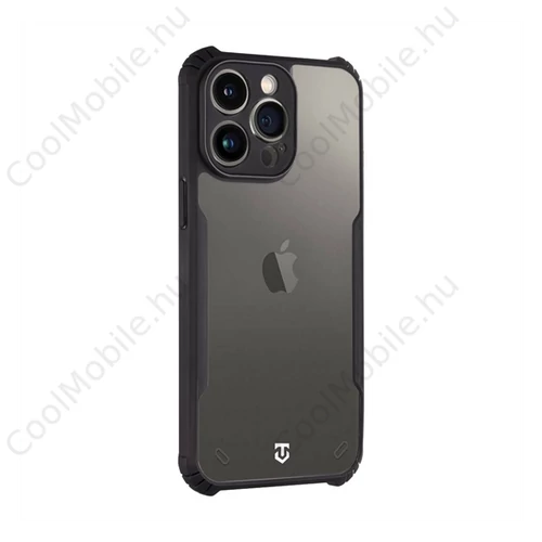 Tactical Quantum Stealth Apple iPhone 14 Pro Max hátlap tok, átlátszó/fekete
