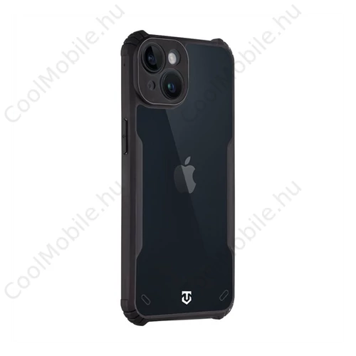 Tactical Quantum Stealth Apple iPhone 14 hátlap tok, átlátszó/fekete