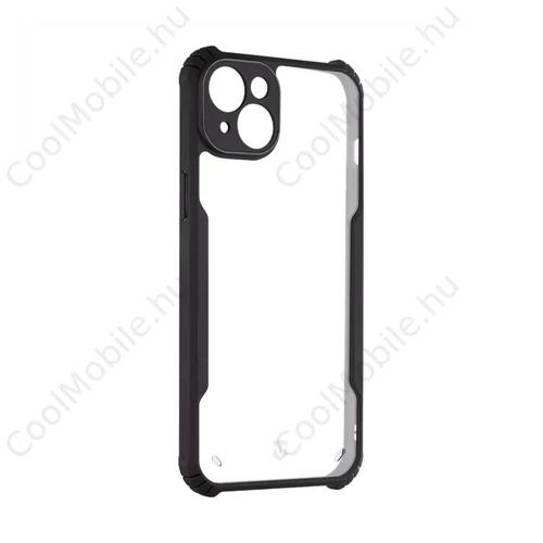 Tactical Quantum Stealth Apple iPhone 15 Plus tok, fekete/átlátszó