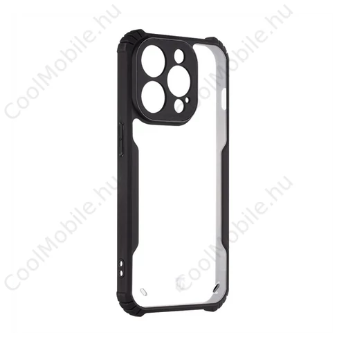 Tactical Quantum Stealth Apple iPhone 15 Pro tok, fekete/átlátszó