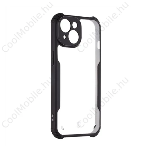 Tactical Quantum Stealth Apple iPhone 15 tok, fekete/átlátszó