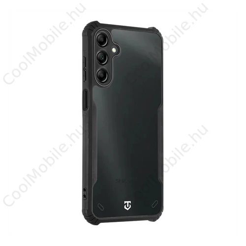Tactical Quantum Stealth Samsung Galaxy A15 4G/A15 5G hátlap tok, átlátszó/fekete