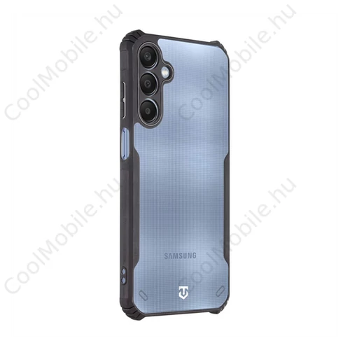 Tactical Quantum Stealth Samsung Galaxy A25 5G hátlap tok, átlátszó/fekete