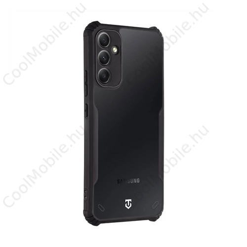 Tactical Quantum Stealth Samsung Galaxy A34 5G hátlap tok, átlátszó/fekete