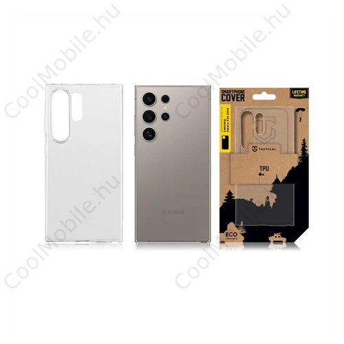 Tactical Samsung Galaxy S24 Ultra hátlap tok, átlátszó
