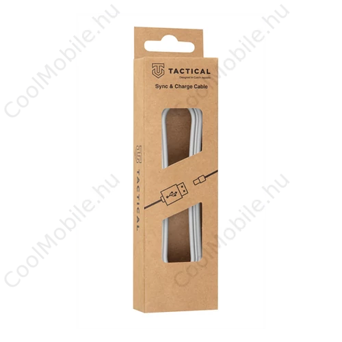 Tactical Smooth Thread USB / Lightning töltő- és adatkábel, 1m, fehér