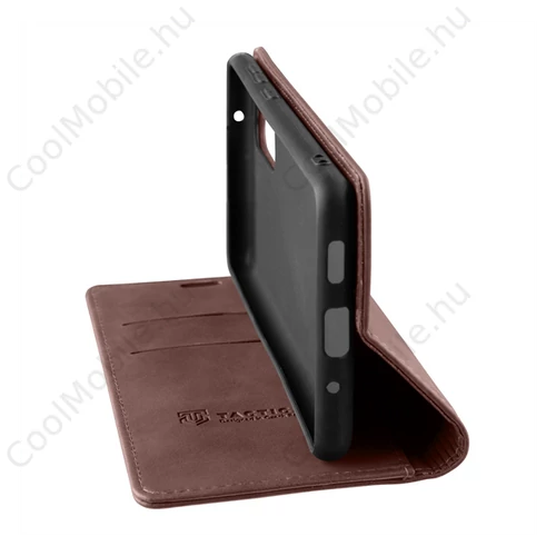 Tactical Xproof Samsung Galaxy A15 5G flip/oldalra nyíló tok, barna