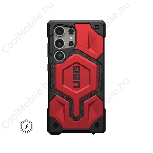 UAG Monarch Pro Kevlar Samsung Galaxy S24 Ultra mágneses tok, crimson piros
