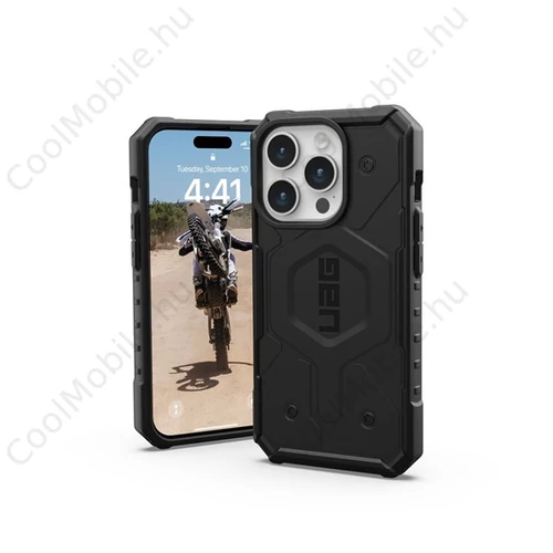 UAG Pathfinder MagSafe Apple iPhone 15 Pro hátlap tok, fekete