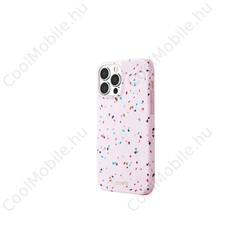 Uniq Coehl Terrazzo Apple iPhone 13 Pro, szilikon tok, rózsaszín