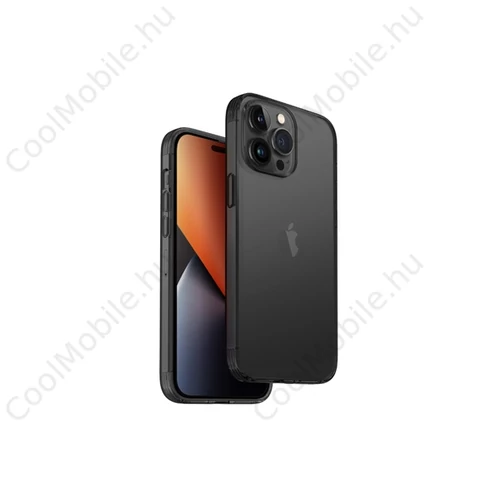 Uniq Hybrid Air Fender Apple iPhone 14 Pro, szilikon tok, fekete-átlátszó