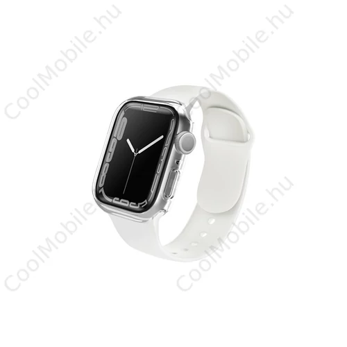 Uniq Legion Apple Watch S8/S7 41mm tok, tempered kijelző fóliával, átlátszó