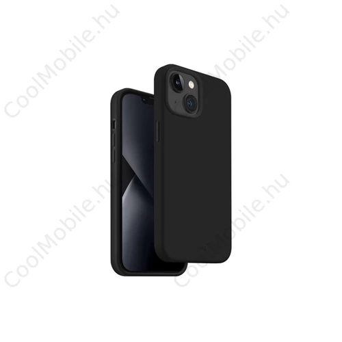 Uniq Lino Apple iPhone 14 Plus, szilikon tok, fekete
