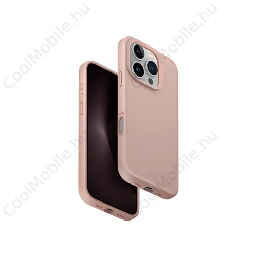 Uniq Lino Apple iPhone 16 Pro Magsafe szilikon tok, rózsaszín