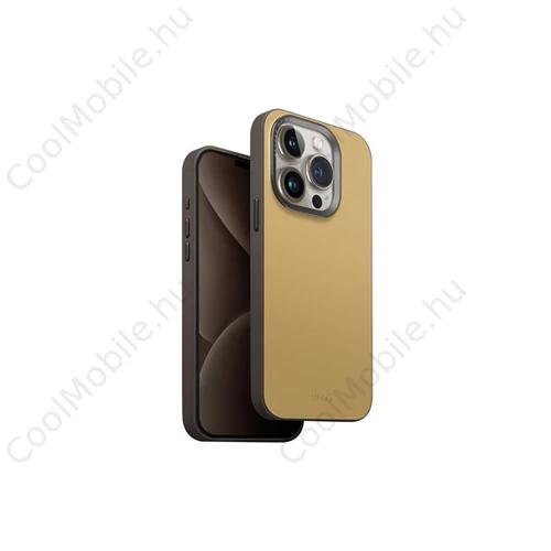 Uniq Lyden DS Apple iPhone 15 Pro Magsafe tok, kanári sárga / szürke