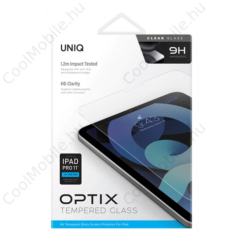 Uniq Optix Clear Apple iPad Pro 11" /iPad Air 4 Tempered kijelzővédő fólia