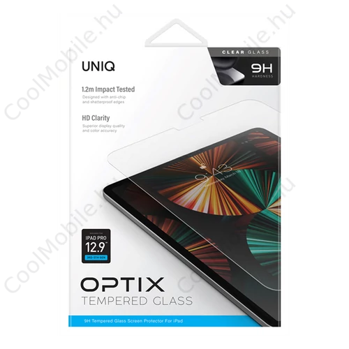 Uniq Optix Clear Apple iPad Pro 12.9" (2018/2020/2021) Tempered kijelzővédő fólia