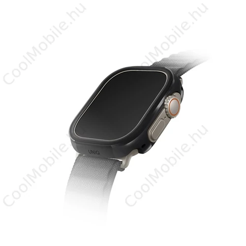 Uniq Valencia Apple Watch Ultra 49mm aluminium tok, fekete