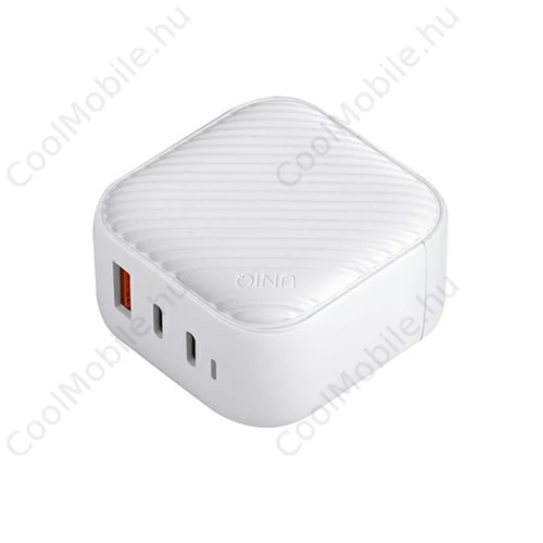 Uniq Verge ProGaN USB-C hálózati töltő 66W, fehér