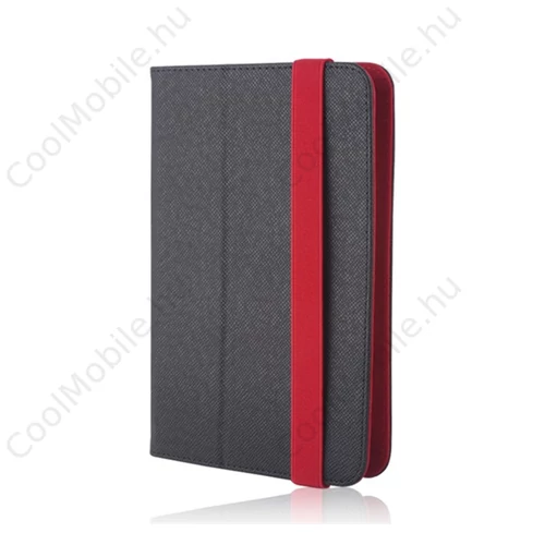 Univerzális tablet tok 9-10 col tablethez, fekete/piros