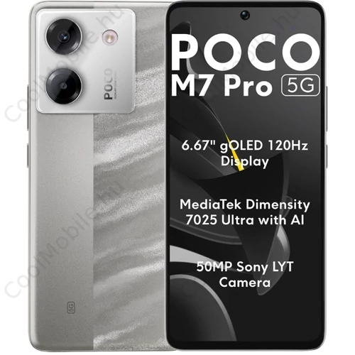 Xiaomi Poco M7 Pro 5G 256GB 12GB RAM Dual ezüst
