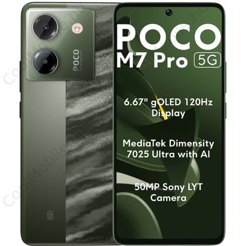 Xiaomi Poco M7 Pro 5G 256GB 8GB RAM Dual zöld