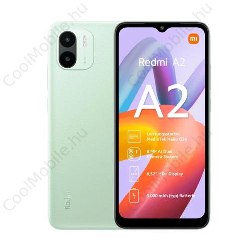 Xiaomi Redmi A2 32GB 2GB RAM Dual zöld
