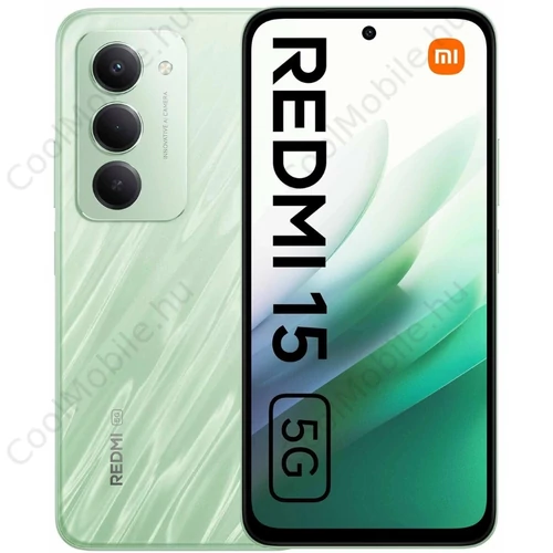 Xiaomi Redmi 15 5G 128GB 4GB RAM Dual zöld