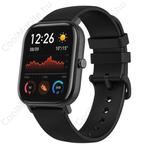 Xiaomi amazfit gts fekete termékkép a készülékről