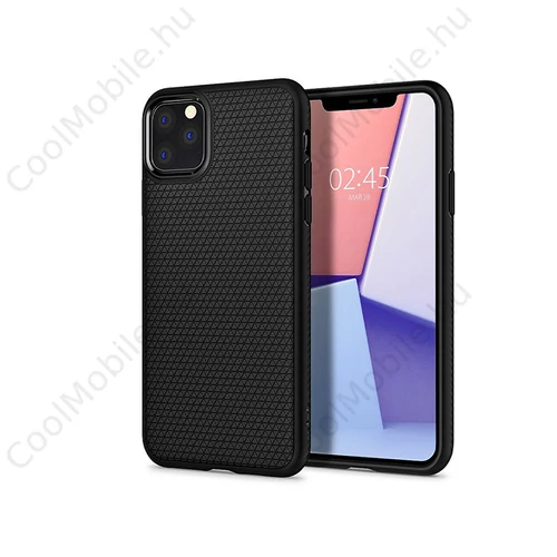 Apple iPhone 11 ütésálló hátlap - Spigen Liquid Air - fekete
