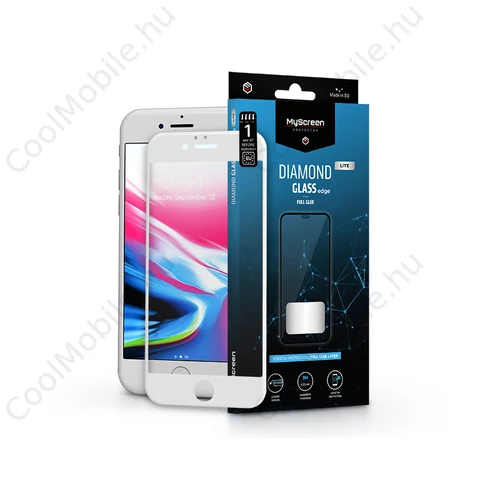 MyScreen Diamond Glass Lite Edge 2.5D Full Glue - Apple iPhone 6/6S üvegfólia - fehér