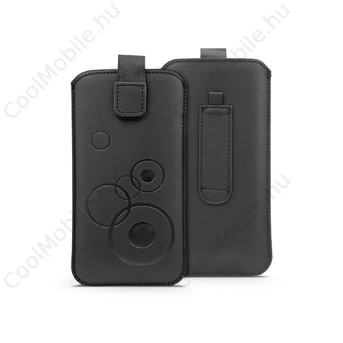 Haffner DECO kihúzható telefontok - Apple iPhone 12/12 Pro/Samsung Xcover 5/S21 5G/Note/2/3 - fekete