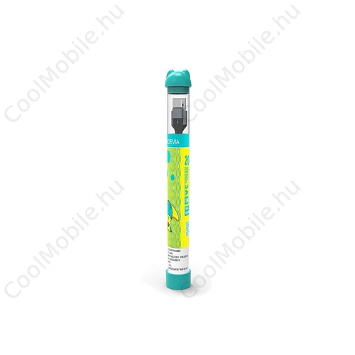 Devia Gracious Series Tube USB/Type-C adat-és töltőkábel 1m - fekete