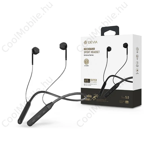 Devia Kintone Series Sport Bluetooth sztereó fülhallgató - fekete