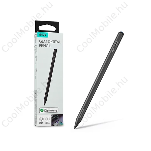 ESR Geo Digital Stylus Pen aktív toll rajzoláshoz, jegyzethez, Apple iPad-hez - fekete