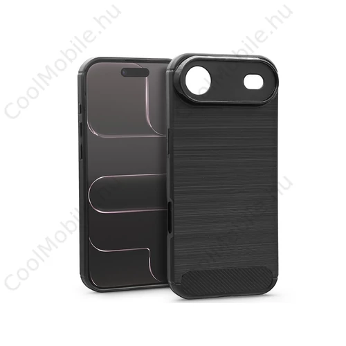 Haffner Carbon szilikon tok - Apple iPhone Air - fekete