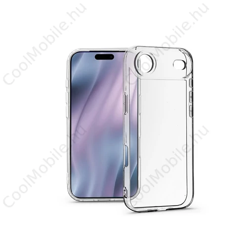 Haffner Clear Case kameravédős szilikon tok - Apple iPhone Air - átlátszó