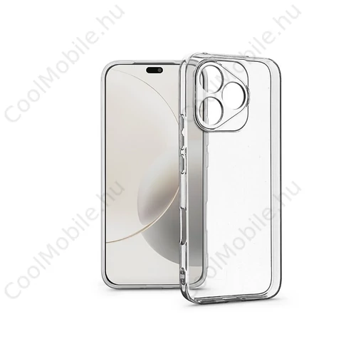 Haffner Clear Case kameravédős szilikon tok - Honor 400 Lite - átlátszó