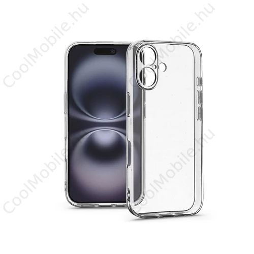 Haffner Clear Case szilikon tok - Apple iPhone 16 - átlátszó