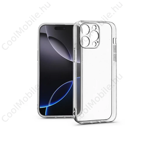 Haffner Clear Case szilikon tok - Apple iPhone 16 Pro Max - átlátszó
