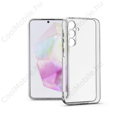 Haffner Clear Case szilikon tok - Samsung SM-A356 Galaxy A35 5G - átlátszó
