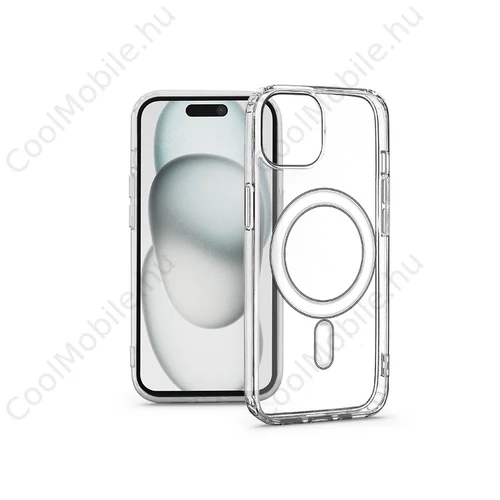 Haffner Clear Mag Cover szilikon tok - Apple iPhone 15 - átlátszó