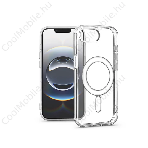 Haffner Clear Mag Cover szilikon tok - Apple iPhone 16e - átlátszó