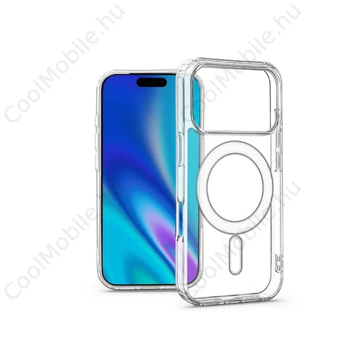 Haffner Clear Mag Cover szilikon tok - Apple iPhone 17 Pro - átlátszó