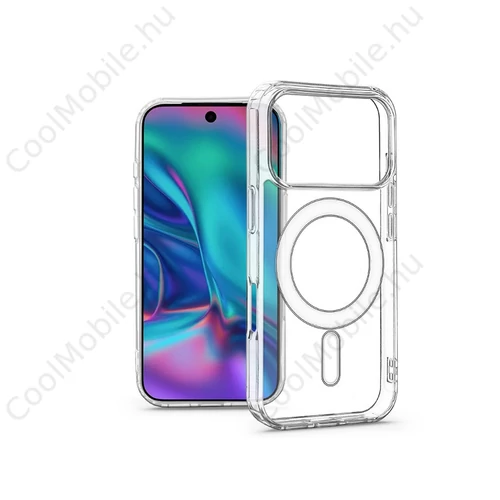 Haffner Clear Mag Cover szilikon tok - Apple iPhone 17 Pro Max - átlátszó