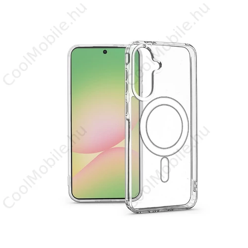 Haffner Clear Mag Cover szilikon tok - Samsung Galaxy SM-A566 A56 5G - átlátszó
