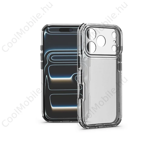 Haffner Matrix Clear kameravédős szilikon tok - Apple iPhone 17 Pro - átlátszó