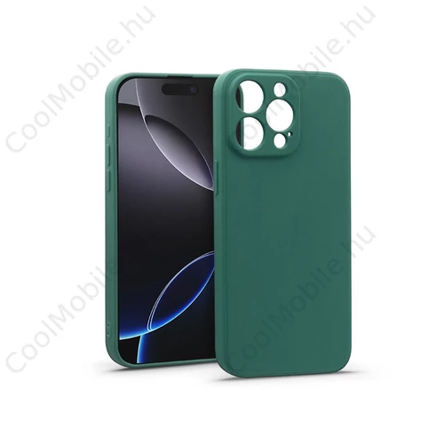 Haffner Matt szilikon tok - Apple iPhone 16 Pro - zöld