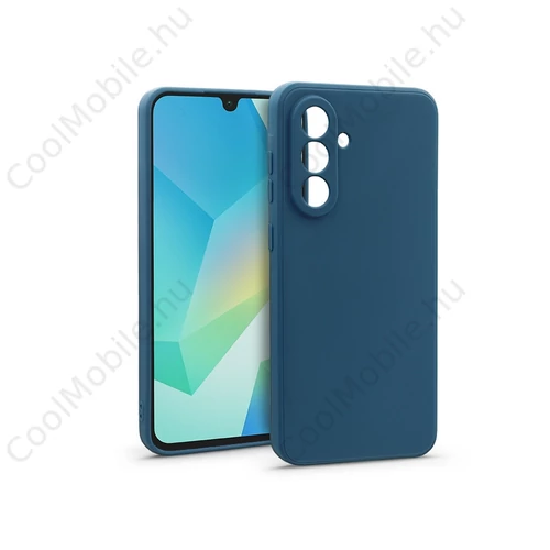 Haffner Matt szilikon tok - Samsung Galaxy A16 4G/A16 5G - kék