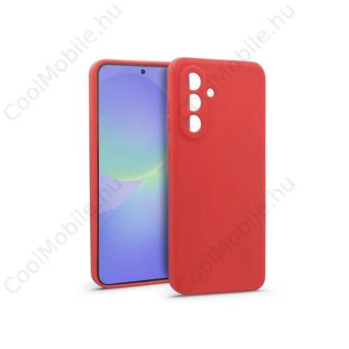 Haffner Soft szilikon tok - Samsung Galaxy A36 5G - piros